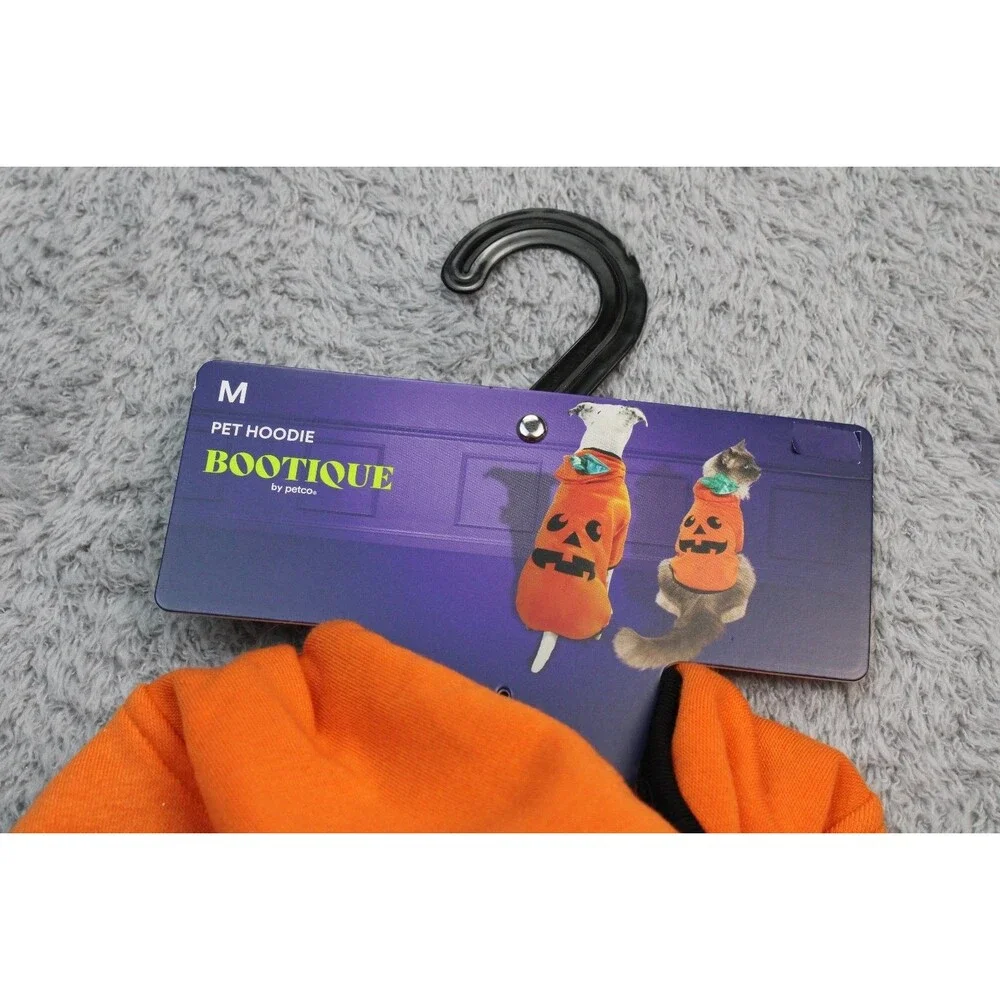 BOOTIQUE Pumpkin Dog Costume Pet Hoodie Size Medium Halloween